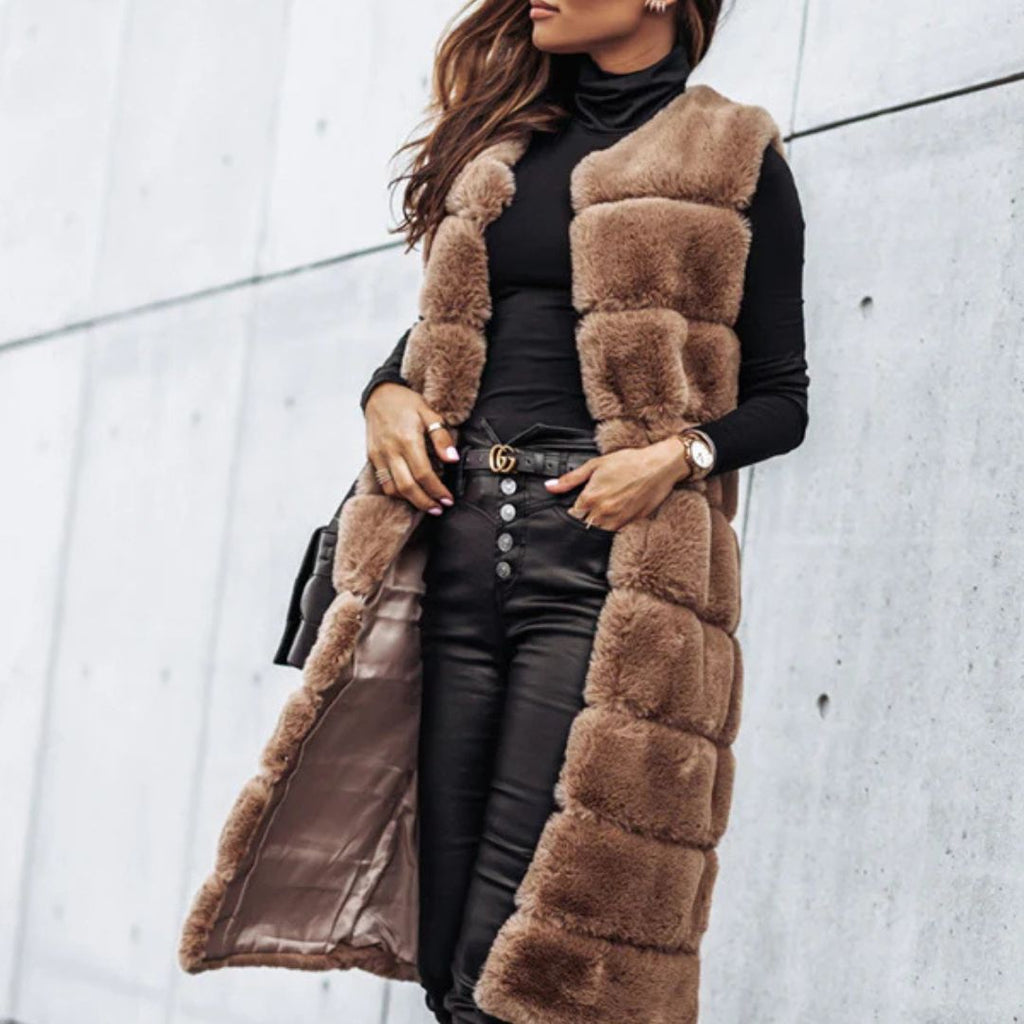 Chaleco Iris | Corte midi sin mangas