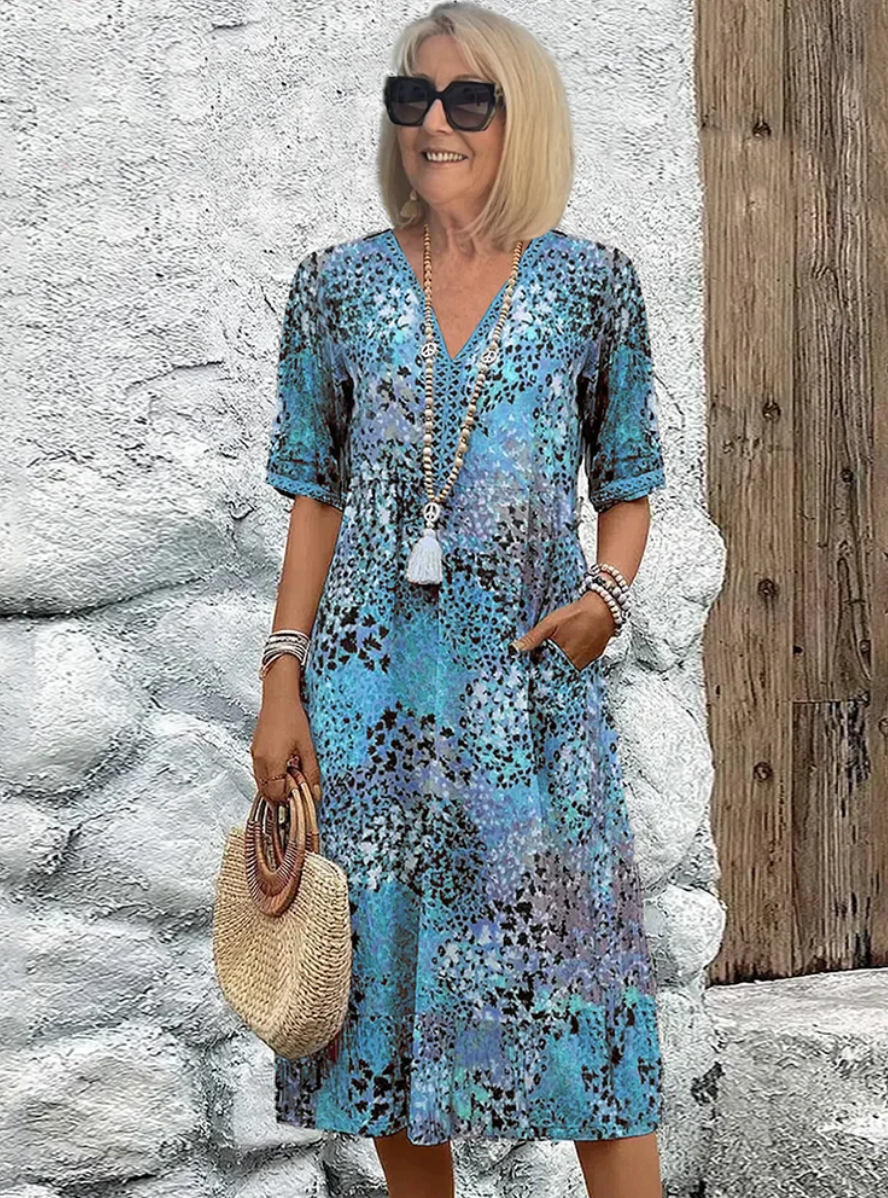 Vestido Ariché - Estampado de diario