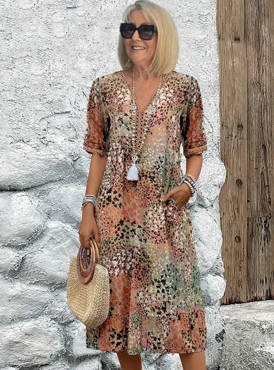 Vestido Ariché - Estampado de diario