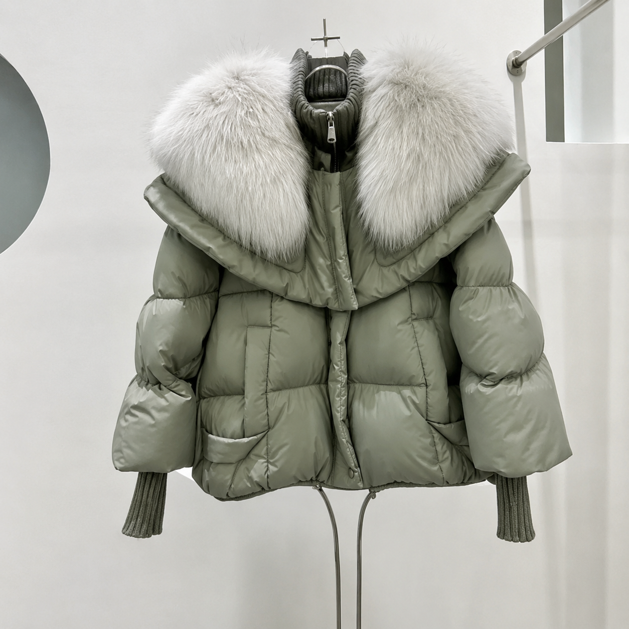 Chaqueta de Plumas Lucie con Pelo Sintético