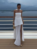 Vestido maxi Astoria con corsé palabra de honor