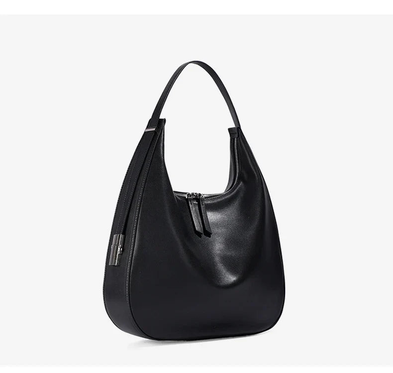 Luna Aria Leather Crescent Bag