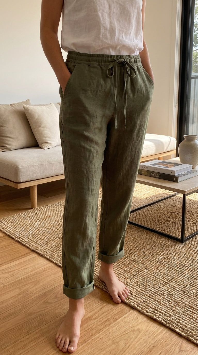 Pantalon Lino - Ligero y transpirable