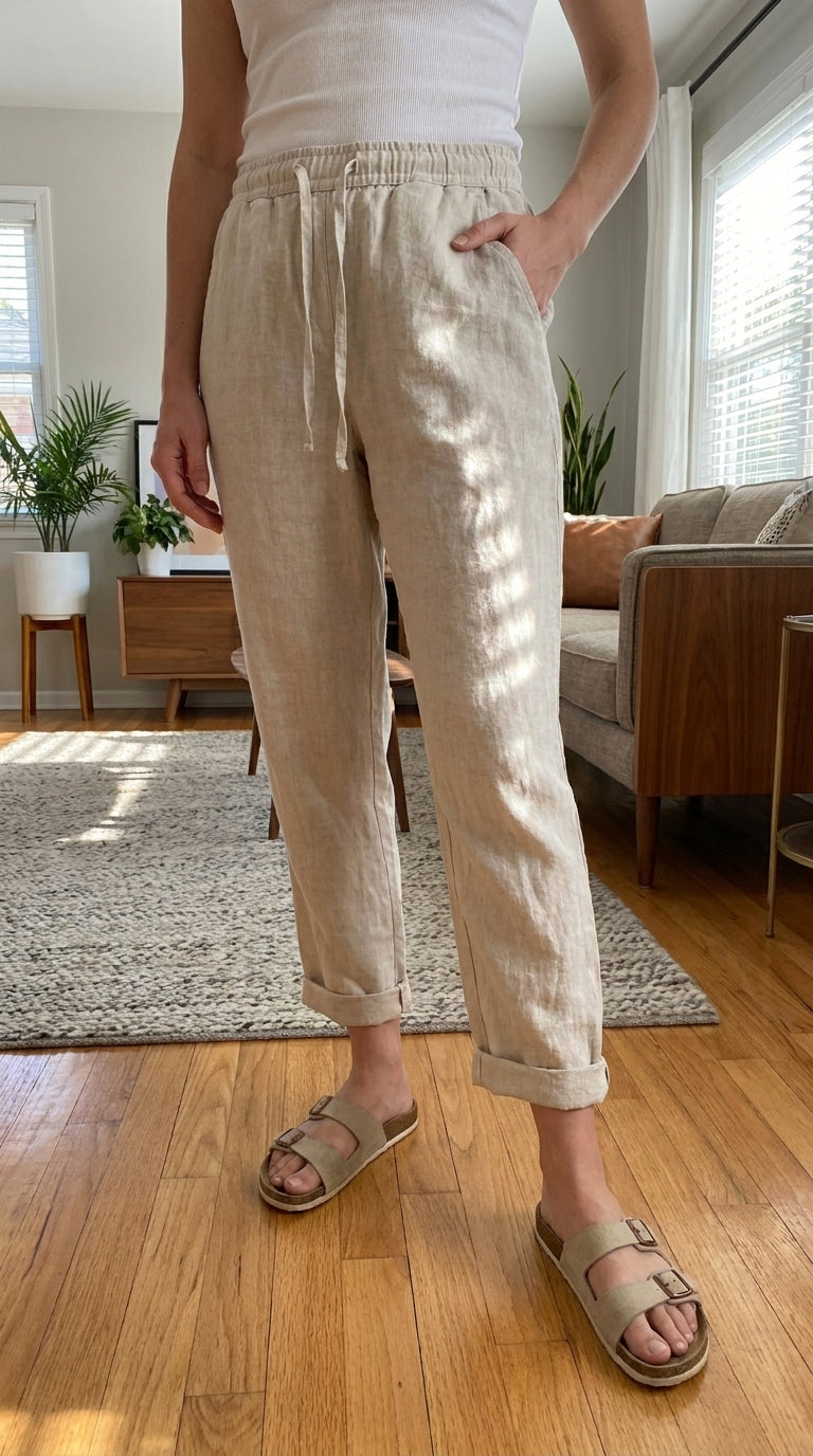 Pantalon Lino - Ligero y transpirable