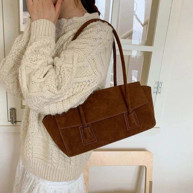 Bolso Tote Yara de Ante Sintético con Lentejuelas