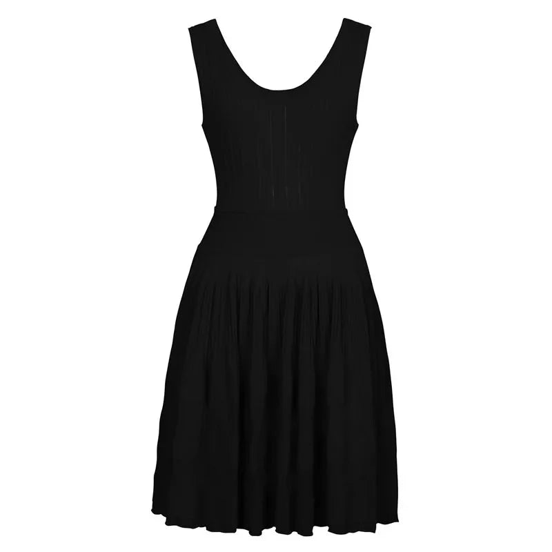 Vestido mini de punto Alicia con tirantes