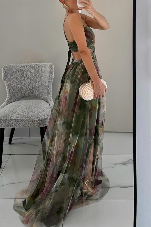 Bianca Floral V-Neck Maxi Dress