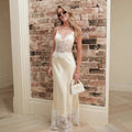 Bianca Lace V-Neck Maxi Dress