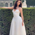 Vestido midi Luciana con tirantes finos