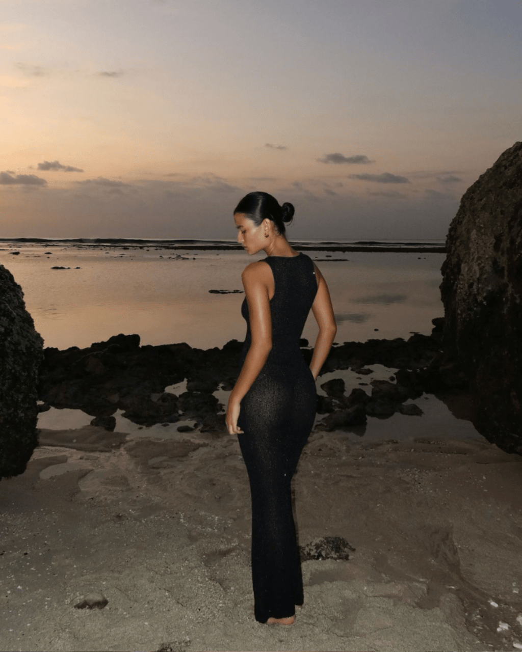 Zenaya Sequined Sheer Maxi Dress