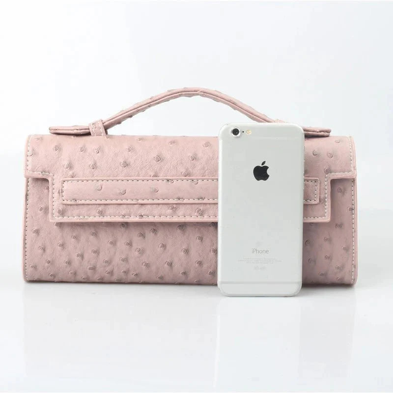 Clutch Bianca con relieve