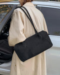 Bolso Claudine de imitación ante para hombro