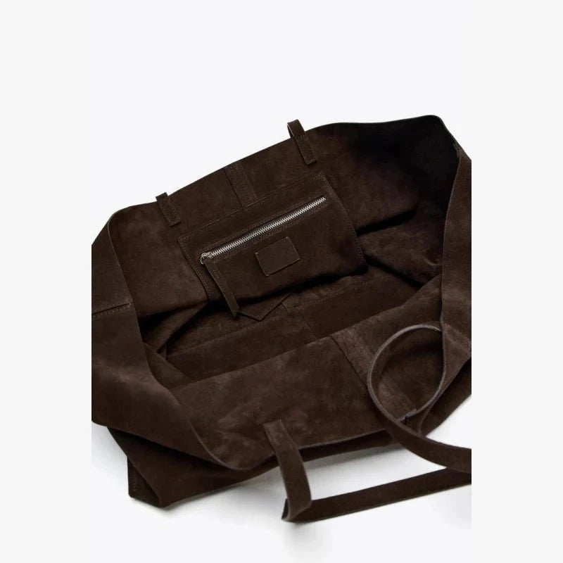 Bolso Tote Grande de Gamuza Cynthia
