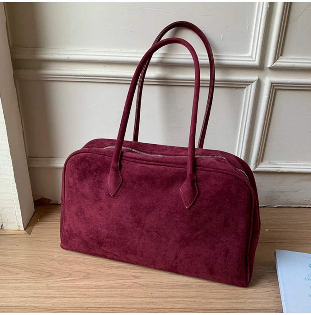 Bolso de hombro Jenny de ante
