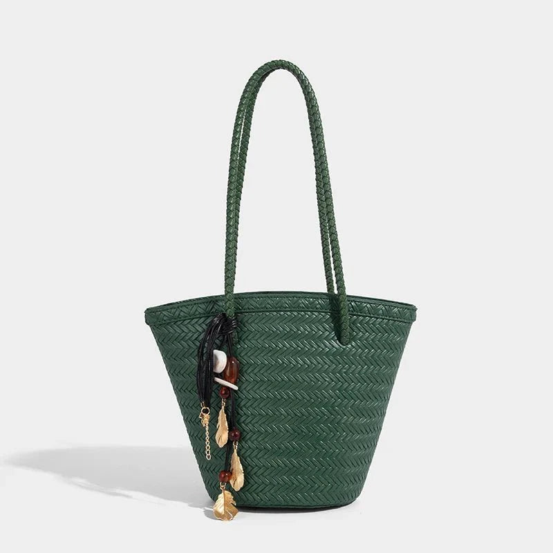 Bolso Bucket Tejido con Neceser Meryl