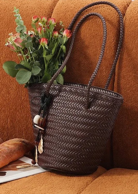 Bolso Bucket Tejido con Neceser Meryl