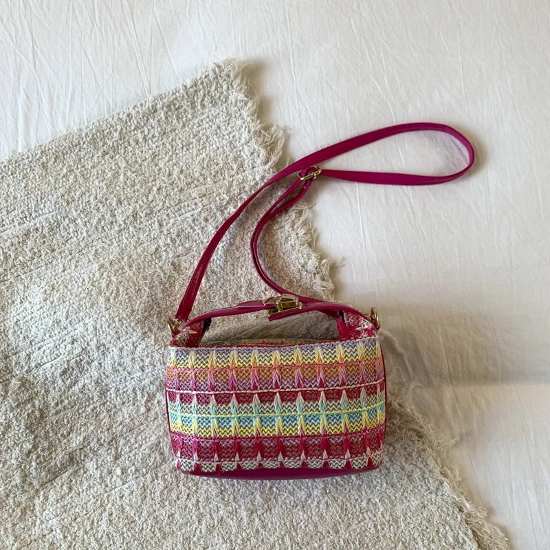 Bolso Bandolera de Raffia Tejida Raphaela