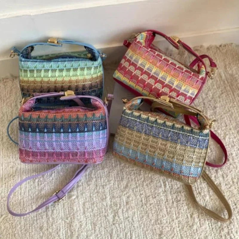 Bolso Bandolera de Raffia Tejida Raphaela