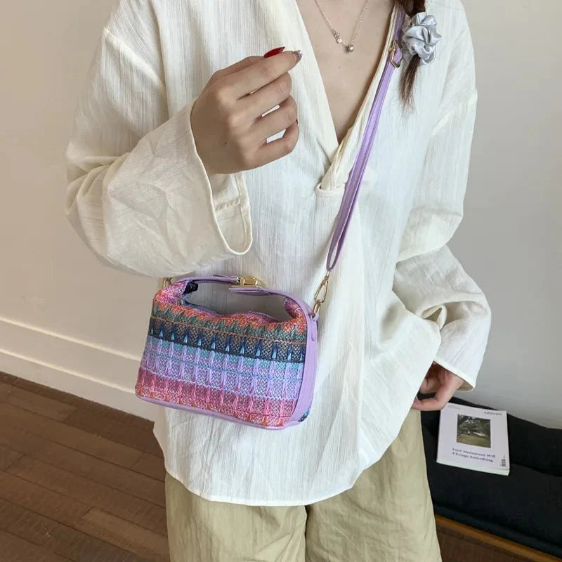 Bolso Bandolera de Raffia Tejida Raphaela