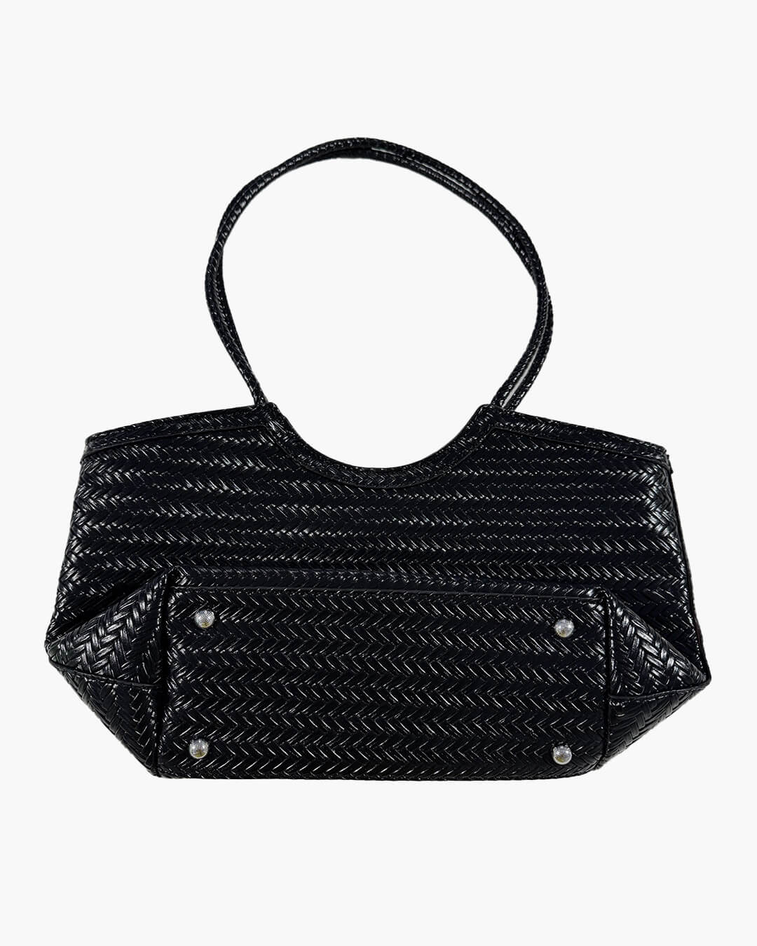 Bolsa Rica Tejida de Imitación de Cuero