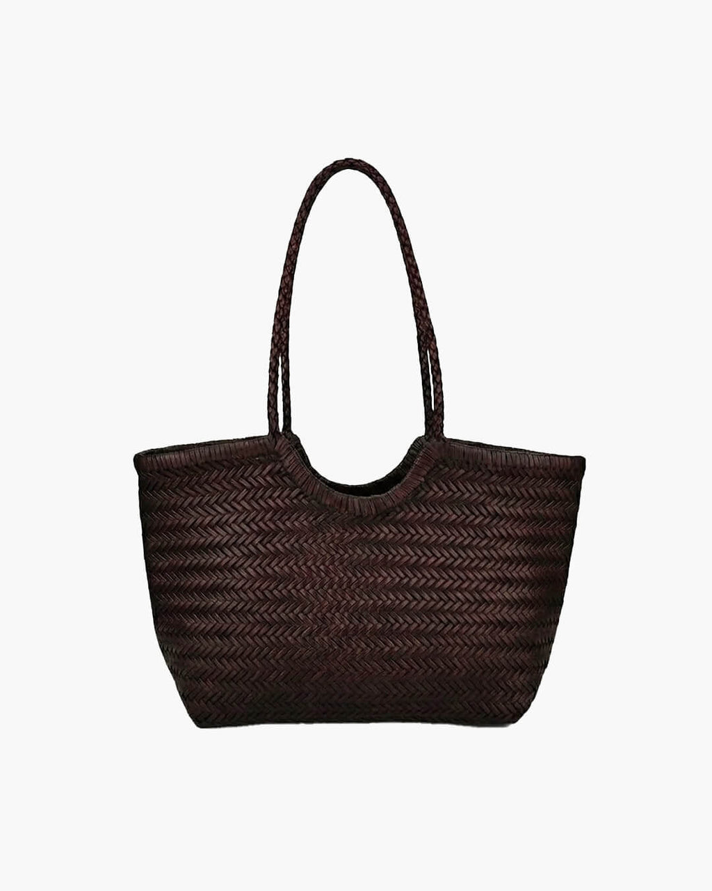 Bolsa Rica Tejida de Imitación de Cuero