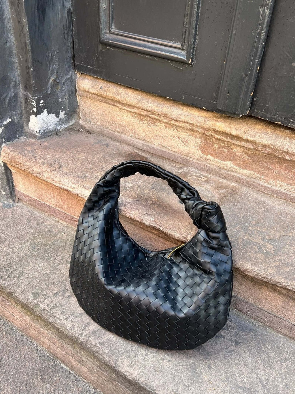 Bolsa tejida mediana