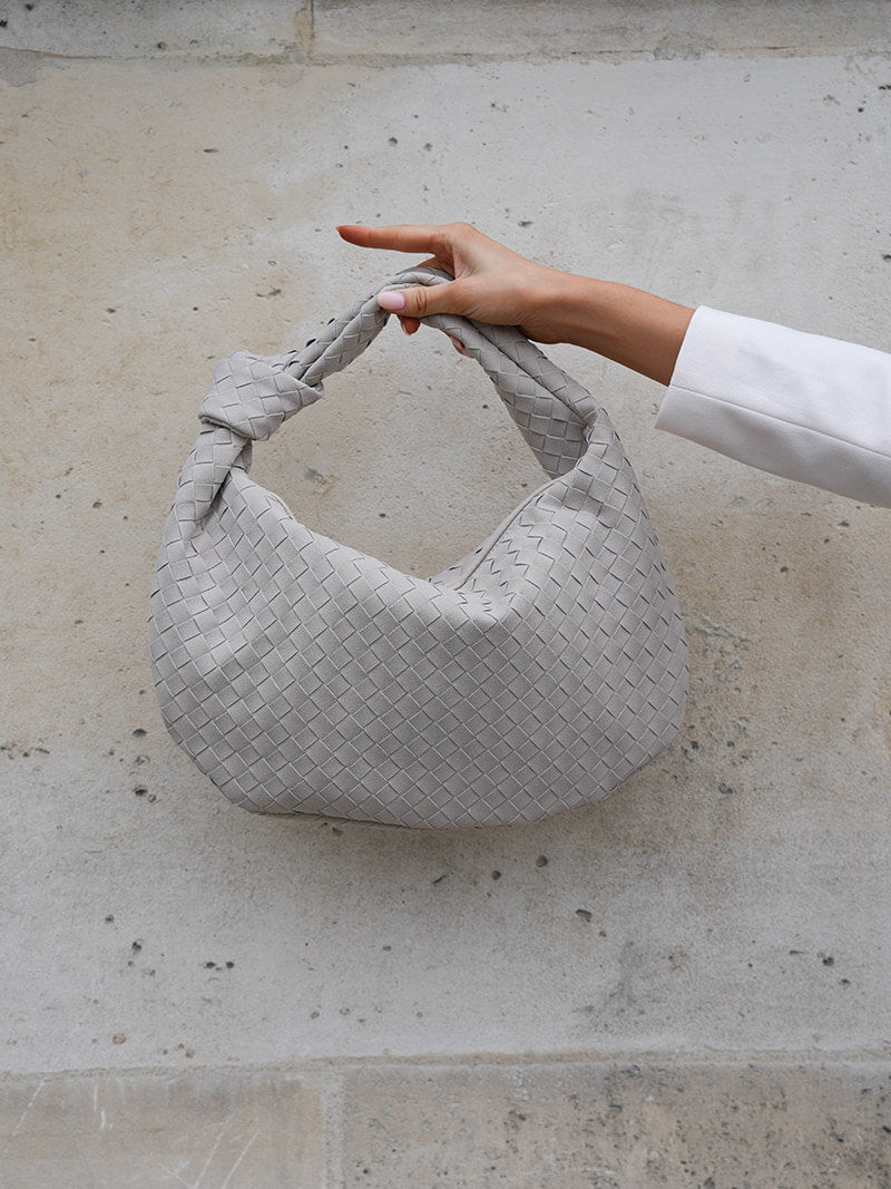 Bolsa tejida mediana