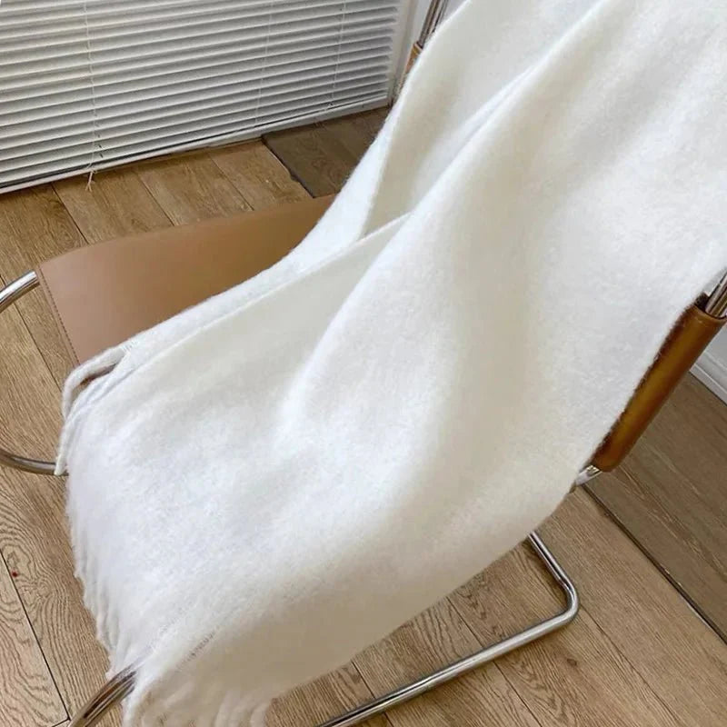 Bufanda de invierno con borlas Tanya