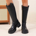 Botas de cuero hasta la rodilla Feliz