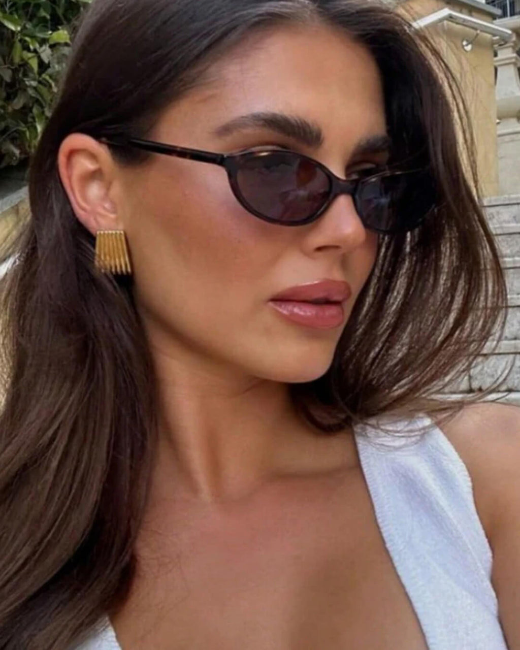Gafas de sol Elena retro ovaladas estilo cat eye
