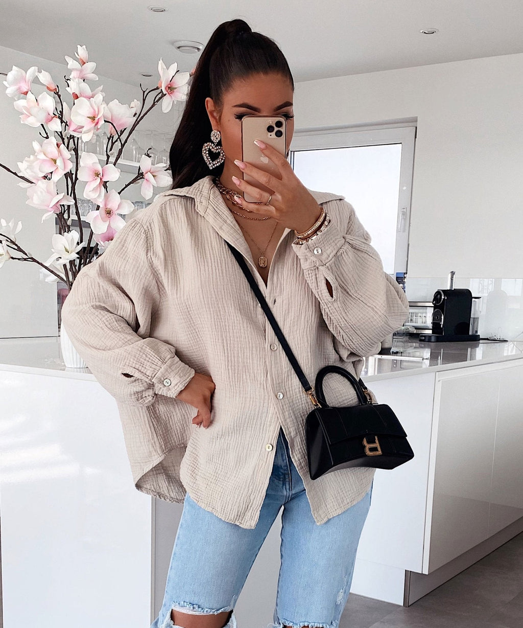 Freya Oversized Muslin Blouse