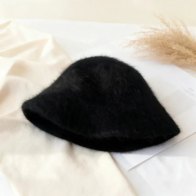 Sombrero de cubo peludo Kyla