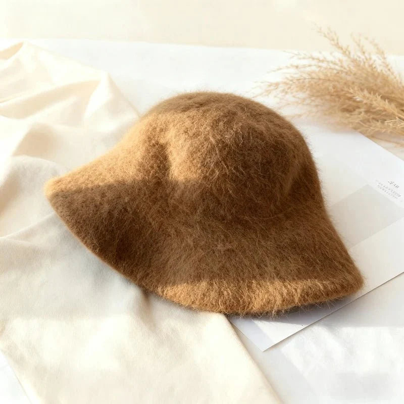 Sombrero de cubo peludo Kyla